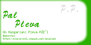 pal pleva business card